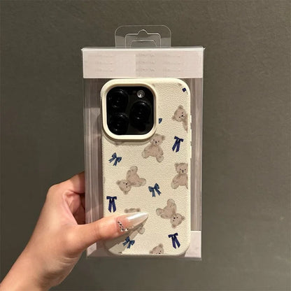 BlueBow Teddy Case 🧸🎀