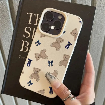 BlueBow Teddy Case 🧸🎀