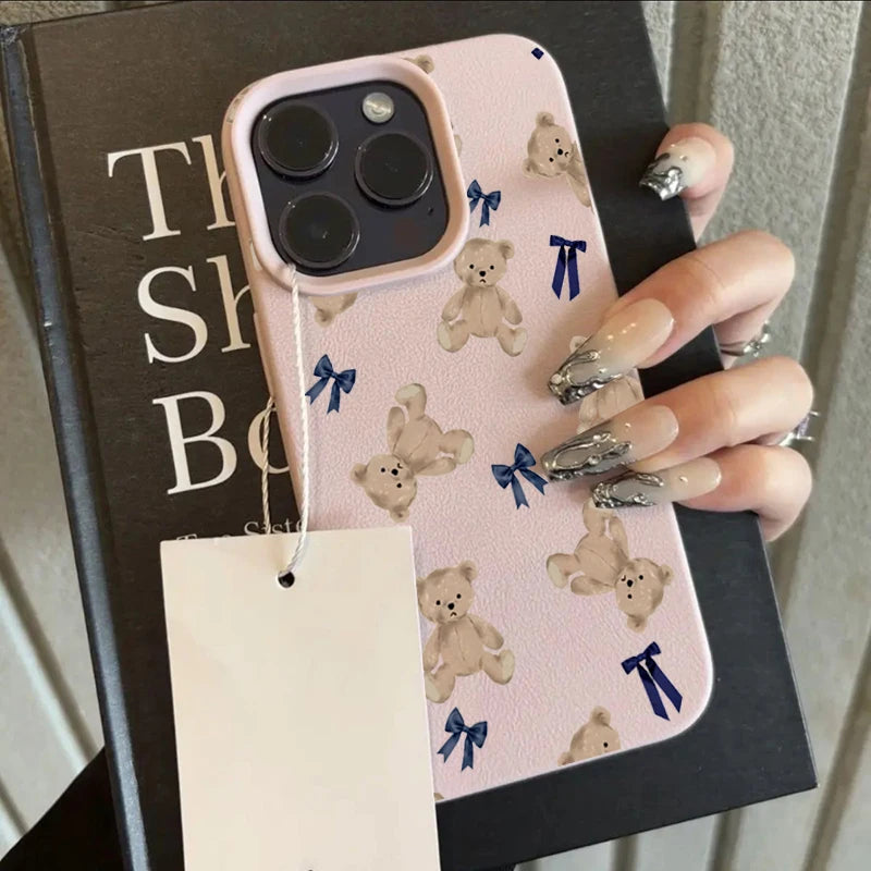 BlueBow Teddy Case 🧸🎀